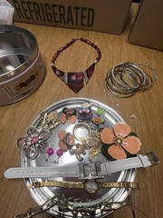 Vintage Costume Jewelry Lot Brooches Flowers Halloween Pins Watches 80s 90s