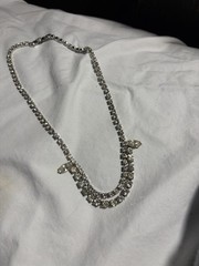 Woman’s Vintage Old Hollywood Rhinestone Necklace Measuring 15 Inch’s