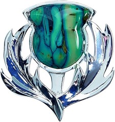 GaelSong 100% Pewter Brora Thistle Brooch