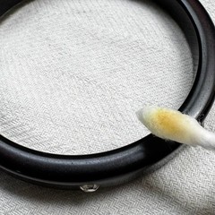 Vintage Black with Oxblood Bakelite Bangle Bracelet Rhinestone Inset 40s Tested