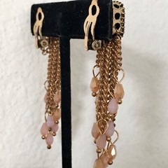 Vintage Dangle Clip-On Earrings
