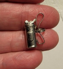 Choice Mid-Century Vintage Contemporary 3-D Sterling Silver Charms Articulated