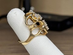 Vintage Gold and 5 Diamond Cocktail ring