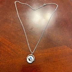 Vintage Sterling Silver Vail Ski Resort Necklace With Enamel Logo Pendant 1980s