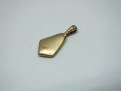 Collectible Beautiful Pendant Gold Tone Gold Rhinestones 1 x 1/2″ CUTE