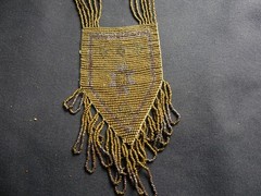 Antique 1920’s Micro Beaded Cut Steel Flapper Necklace