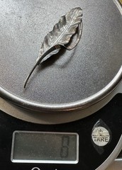 Vintage BEAU Sterling Silver Leaf Pin Brooch 3 1/8″ Long Weighs 8 Grams