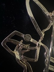 Vintage JJ Jonette Lady Remington Brooch Pin Gold Tone Signed