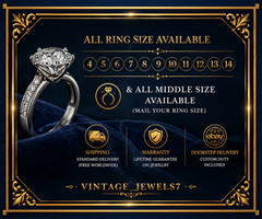 3CT Round Lab Created Diamond Vintage 3D Floral Wedding Ring 14K Yellow Gold FN