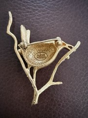 Joan Rivers Brooch Lot Garden Party Enamel Interchangeable Flower Bird Gold Tone