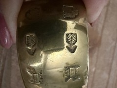 Vintage Brass Thunderbird Cuff Bracelet Southwestern Tribal Boho Artisan Unisex