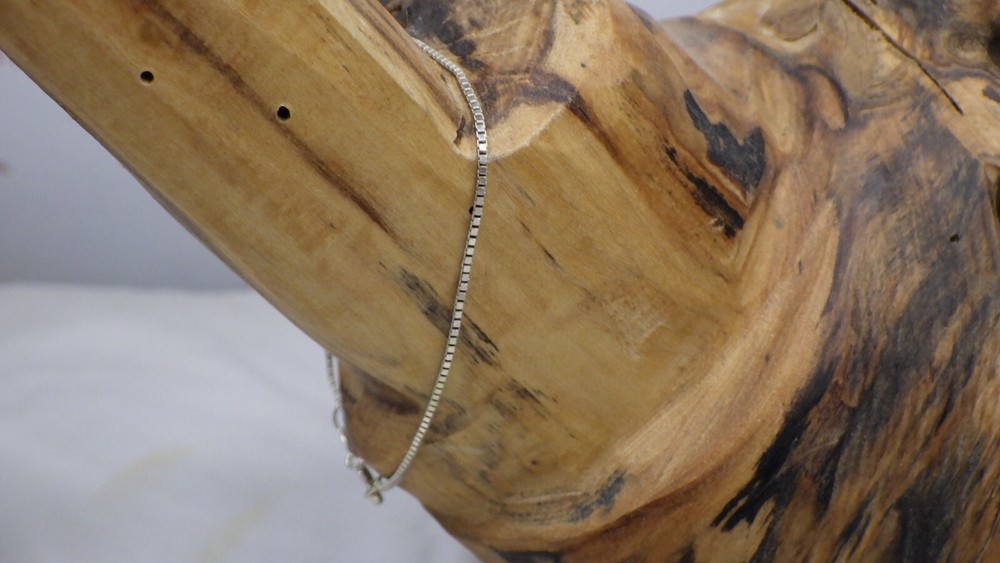 Vintage Sterling Silver .925 Bracelet Chain 6 3/4″ Petite Box Gentle Patina