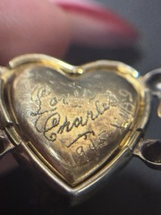 Vintage LaMode Heart Precious Metal Bracelet Possibly Gold Filled