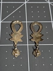 Vtg 925 Sterling Silver & Marcasite Dangling Earrings, Posts, Decorative. 4.5g