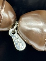 Vintage Roman Bracelet Extra-Large Faux Champagne Baroque Pearls Stretch, Signed