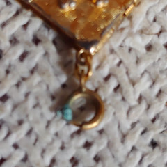 Vintage Christian Charm Cross Book Opens to Lord’s Prayer Gold Tone