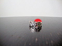 VINTAGE 1970-80s “LOVE” WEAVED RING STERLING SILVER STAMPED 925 SZ 7