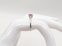 Vintage $5000 1.50ct CERTIFIED NO HEAT Pink Sapphire Diamond 14k White Gold Ring