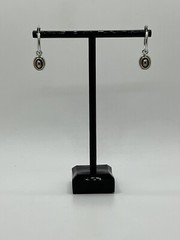 Vintage Liz Claiborne Pendant & Earrings Set Signed LCI Added No Brand Chain EUC