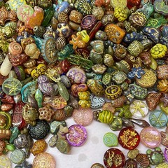 Vintag Styley Bulk Jewelry glass bead Lot ALL Brand New Untested Mix Match