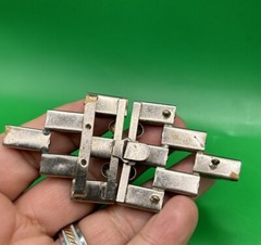 BEAUTIFUL VINTAGE Art Deco Emerald Green Rhinestone Belt Buckle