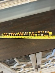 Vintage 1970s Orange Brown Yellow Beaded Long Necklace
