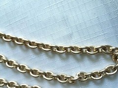 Vintage Gold Tone Necklace 52 Inches, Made in Western Germany. As Pictured -VM43