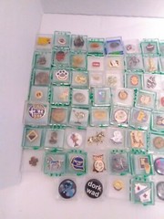 Lot of 147 Random Various Pins Buttons & Brooches 1970’s – 2000’s See PICS!!!