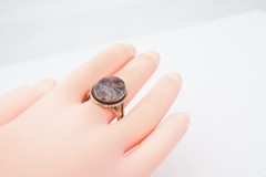 Vintage Sterling Silver 925 Rutilated Quartz Ring Size 8.75