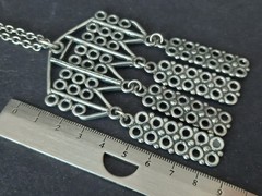 Vintage necklace/ pendant design K.M.J. Pewter Norway MCM 1960-1970s