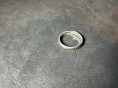 1.58g Vintage Sterling Silver 925 Band Ring Simple Stackable M Size 4.5