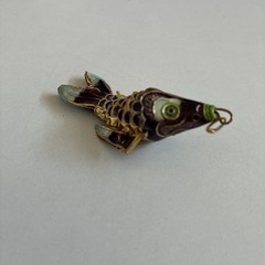 Vintage Enamel Articulated Koi Fish Pendant