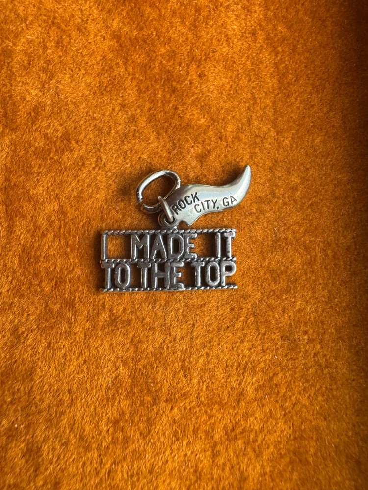 Made it to the top Rock city GA 925 sterling silver charm 2.24 grams