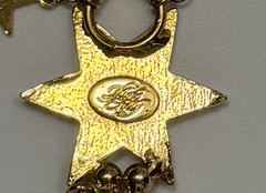 VINTAGE KIRK’S FOLLY CELESTIAL MOON STARS CHARM BRACELET WATCH COMPASS HOURGLASS