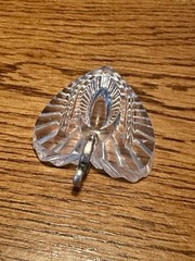 Vintage Waterford Crystal Faceted Heart Pendant Ornament 1 1/2”