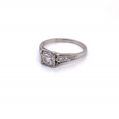 Round Cut Lab Created Diamond 14K White Gold FN Women’s Wedding Ring