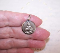 RELIGIOUS Italy 800 Silver Medal Pendant Charm – Infant Saint John the Baptist