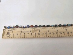 Millefiori Venetian Murano Glass Necklace Multicolor Knotted 25 Inches Vintage