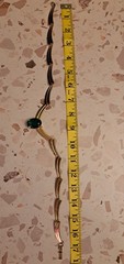 Vintage Vargas Cocktail Ring Necklace Set 18 KT H.G.E. Emerald Green Gold