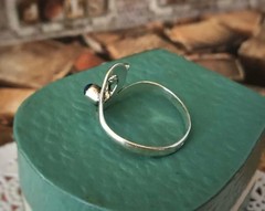 Soviet Vintage USSR Ring Estate Sterling Silver 875 Lapis Lazuli Stone Size 6.5