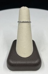 Diamond Antique Ring Size 5.5 In 18K White Gold