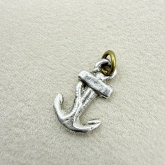 Vintage Sterling Silver Small Anchor Dangle Charm Travel Adventure Accessory