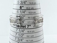 Vintage Krementz Silver Tone Metal Floral Design Openwork Cuff Bracelet 6.75 In