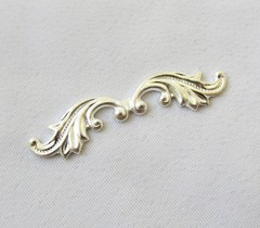 200pcs Wings Stamping 7x30mm Brass Filigree Findings DIY Jewelry Supplies