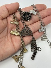 Vintage Souvenir Charm Bracelet Lot (3) San Francisco Six Flags Wash. DC