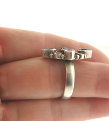 Vintage Purple Amethyst Ring Sterling Silver size 6.25