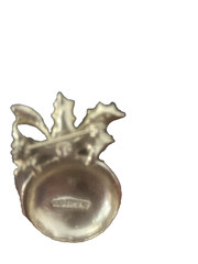 Vintage GERRY’S Goldtone Red Green Christmas Ornament Brooch Pin