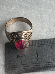 Tourmaline Rings silver 875 Russian Soviet Silver vintage USSR old
