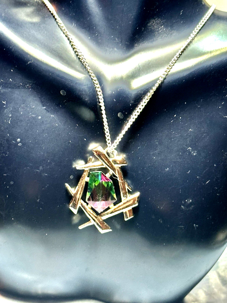 Vintage Sarah Coventry “Chinese Modern” Watermelon Rhinestone (1964) Necklace