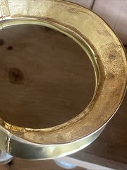 Beautiful Vintage Les Bernard Vogue Egyptian Revival Gold Plate Collar Necklace